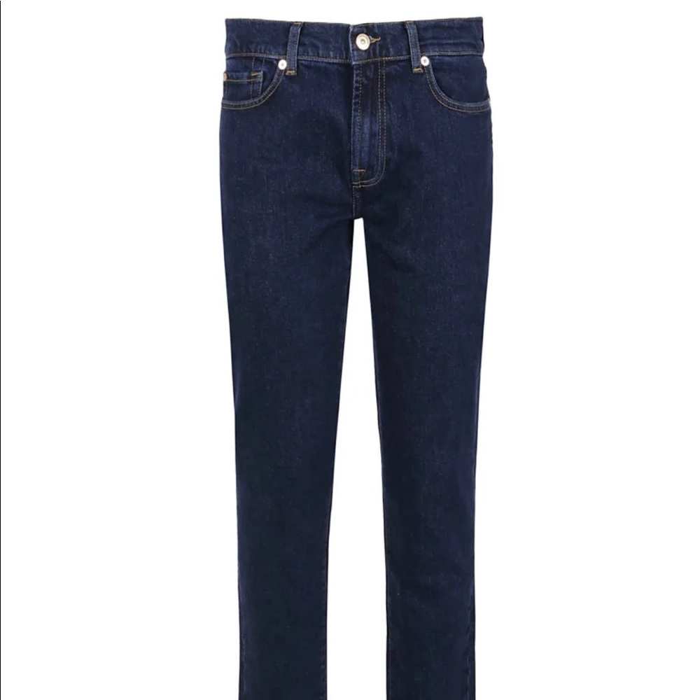 7 for all Mankind Roxanne Slim Dark Wash Mid Rise Jean - Size 32